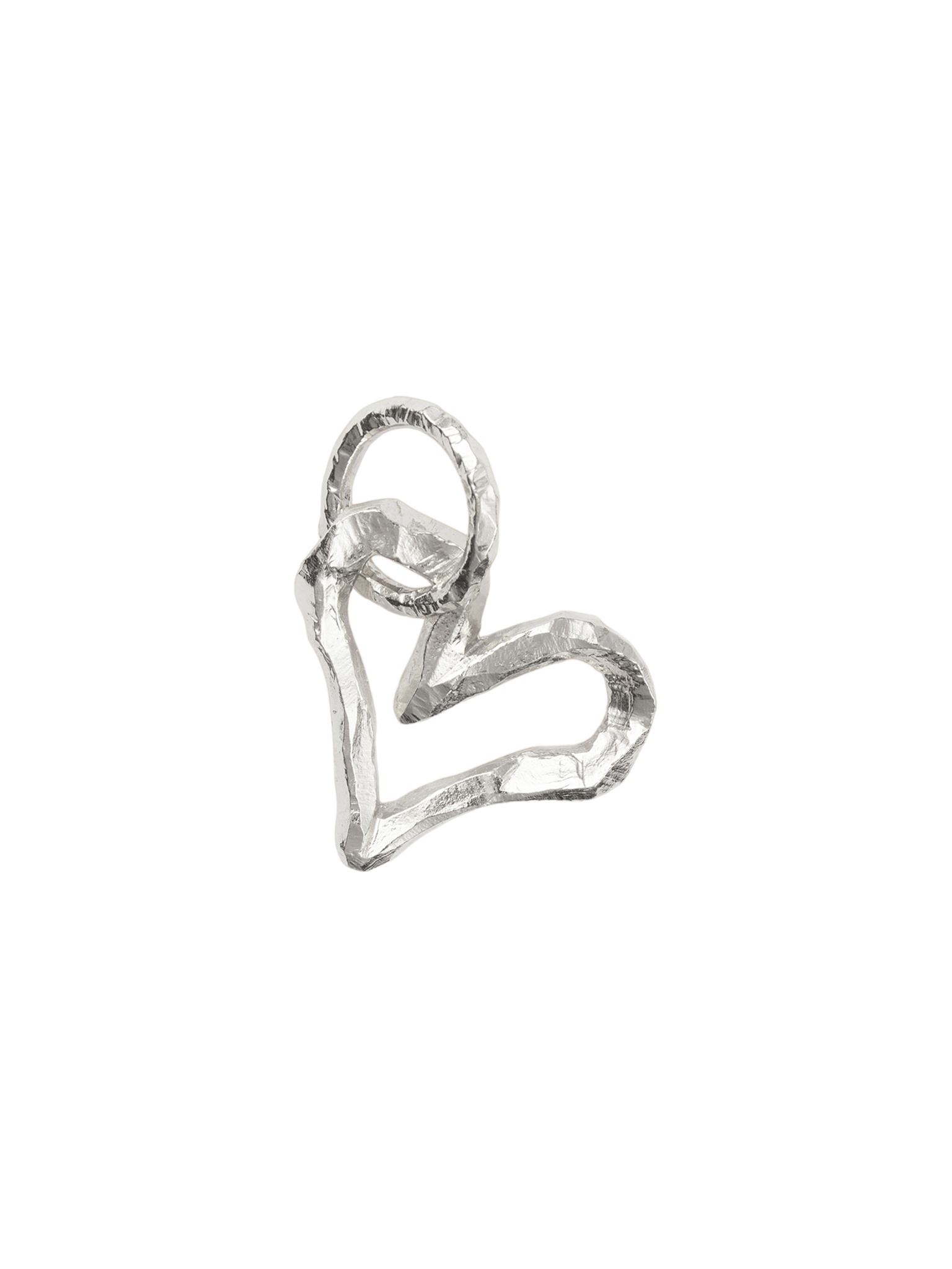 Ringo open heart pendant in silver